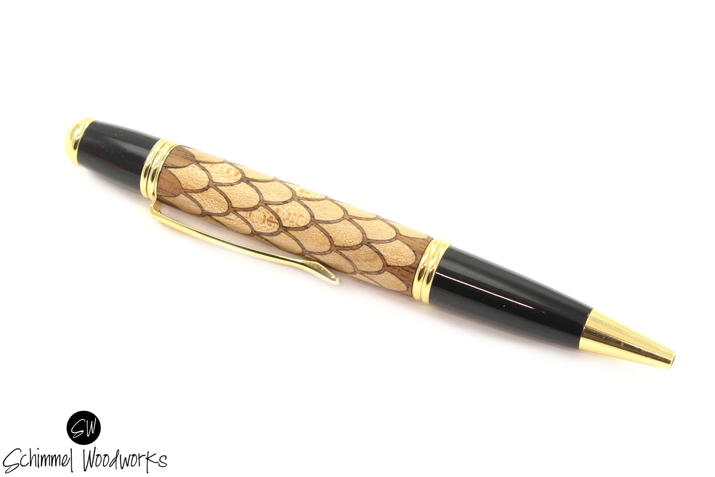 Maple & Walnut Wood Scales Pen