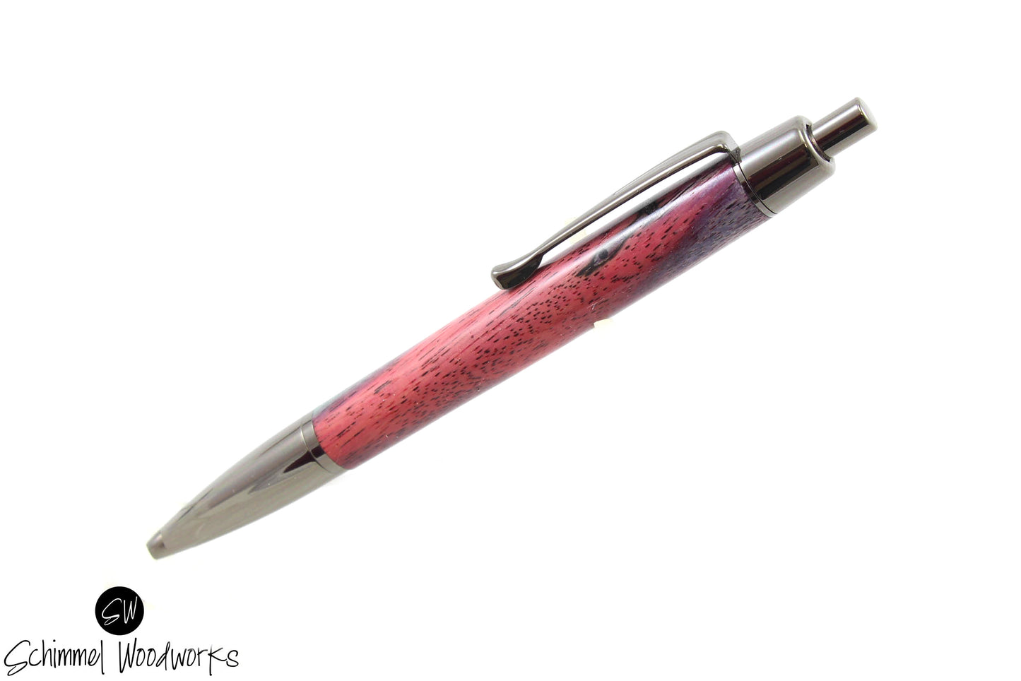 Tri-Dyed Wood Click Pen
