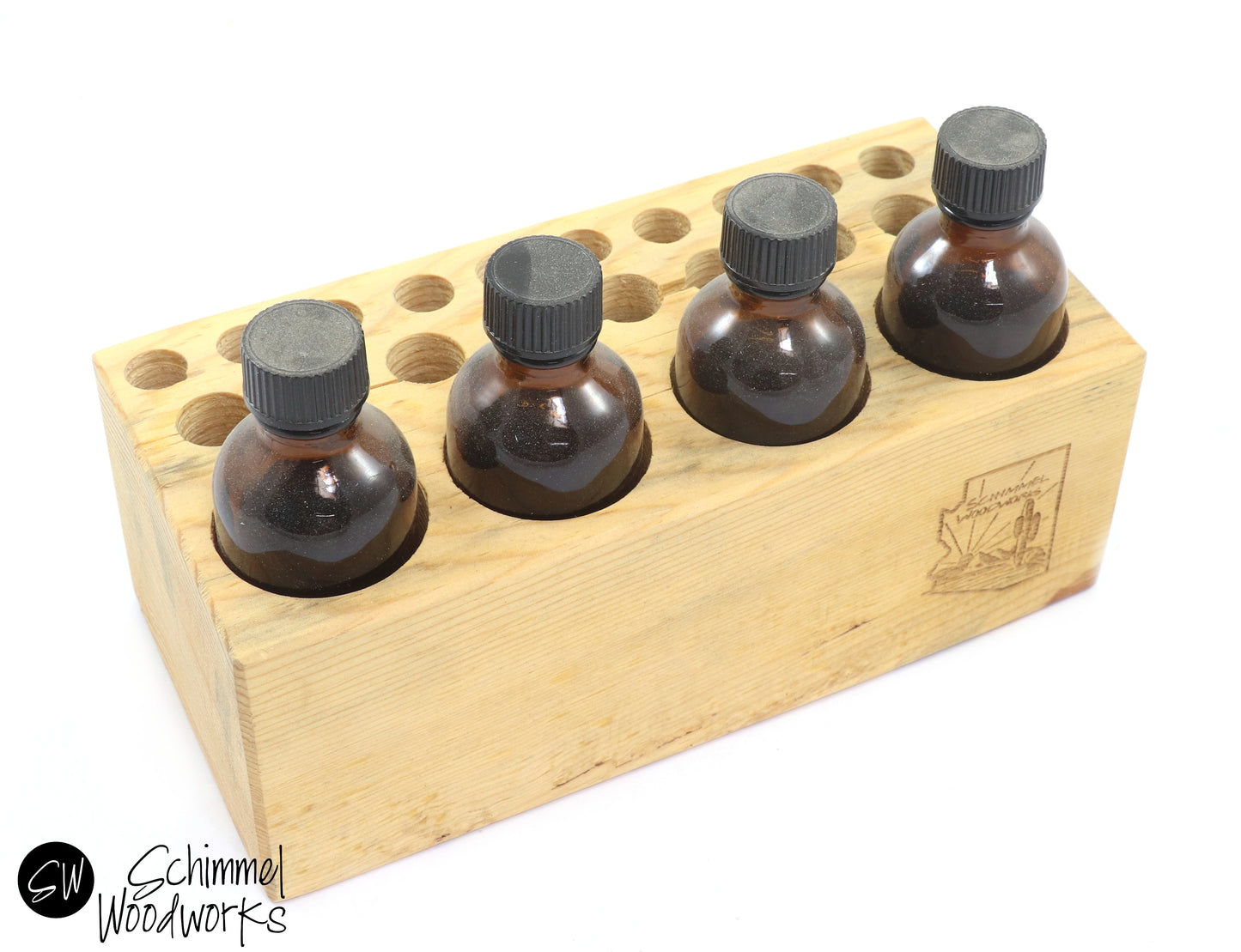 Arizona reclaimed Beetlekill pine wood desk caddy