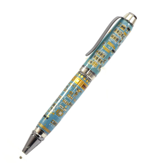 Blue Circuit Board Pen