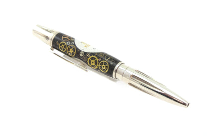 Real Silver Vintage Watch Movement Pen