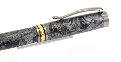 Faux Damascus Rollerball Pen