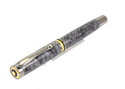 Faux Damascus Rollerball Pen