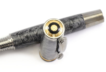 Faux Damascus Rollerball Pen