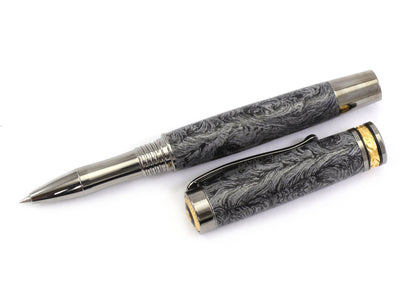Faux Damascus Rollerball Pen