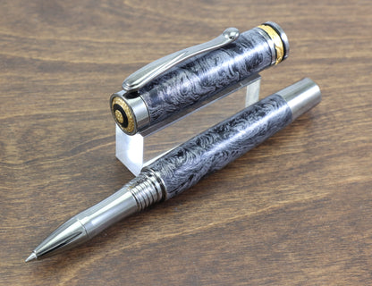 Faux Damascus Rollerball Pen