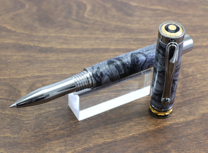 Faux Damascus Rollerball Pen