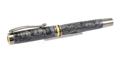 Faux Damascus Rollerball Pen