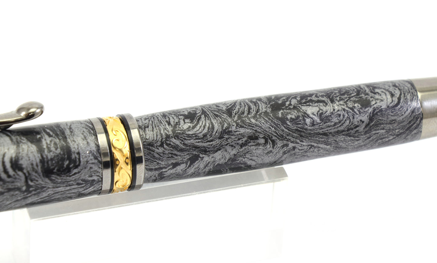 Faux Damascus Rollerball Pen