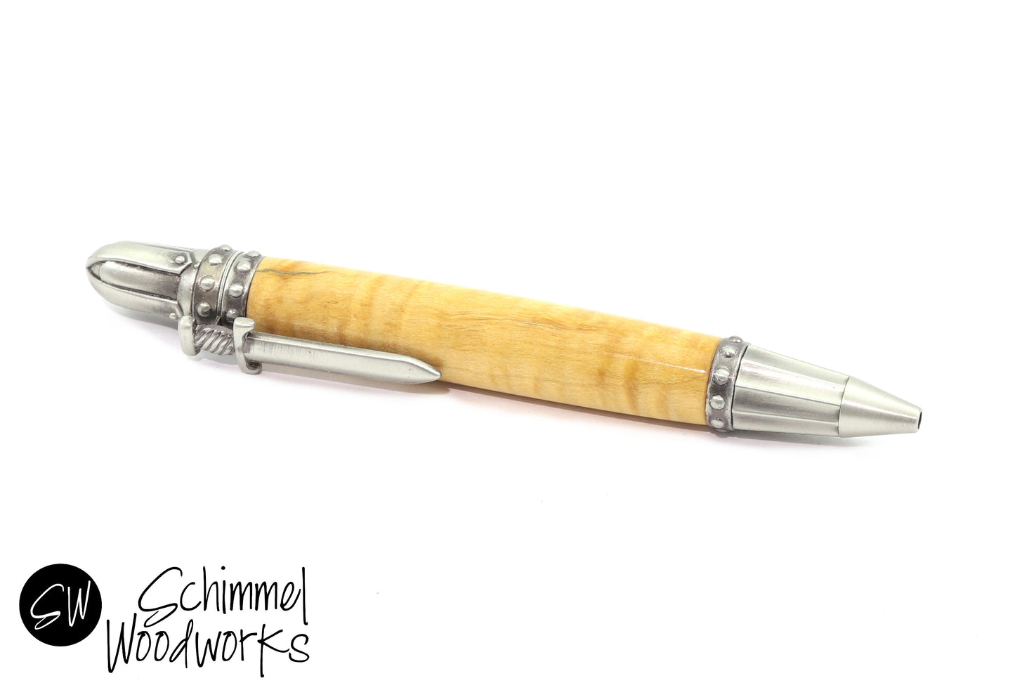 Curly Maple Knights Pen
