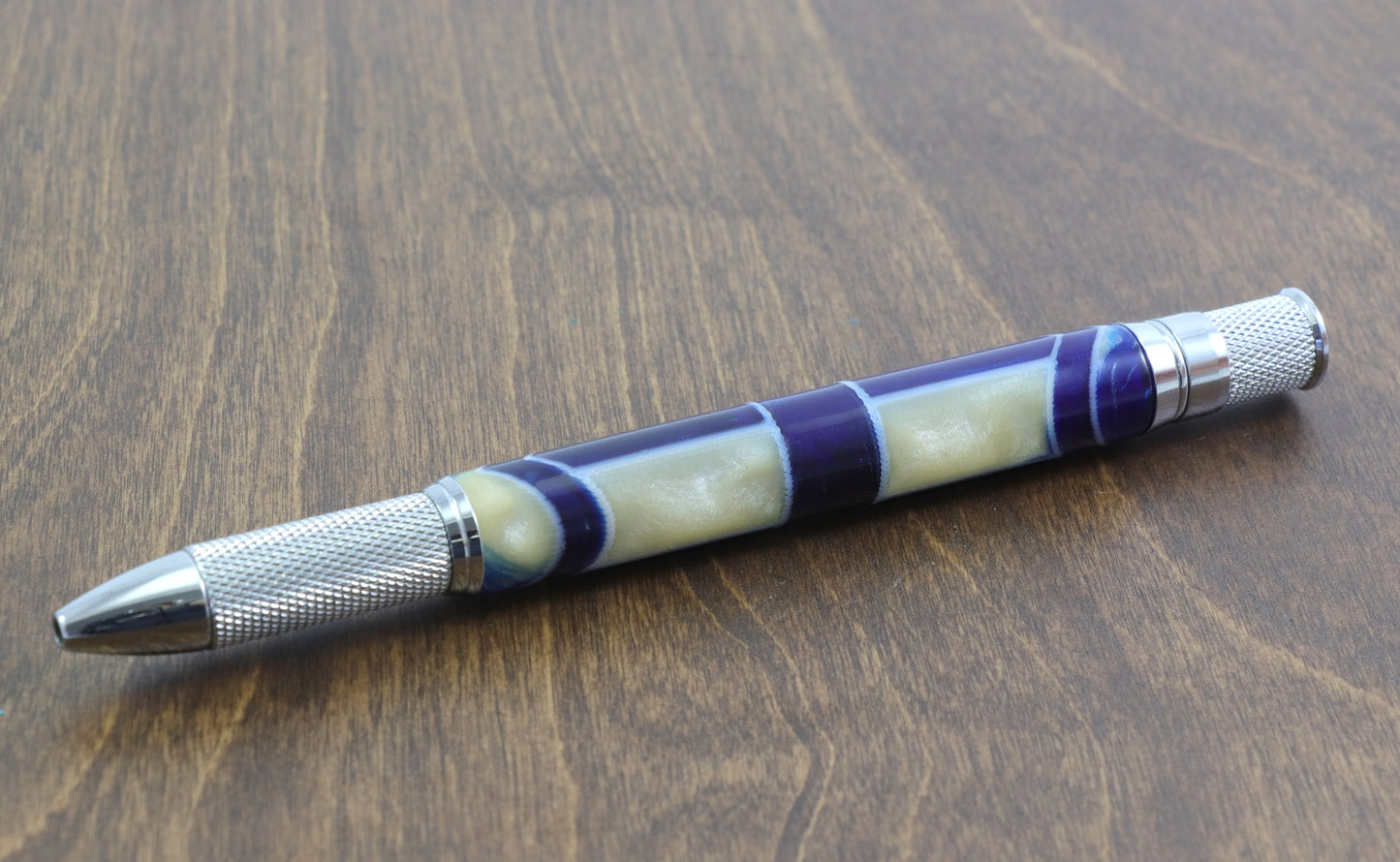 Blue & White Retro Pen