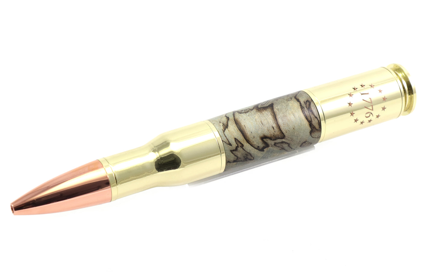 Spalted Wood Large Bolt Action Bullet Pen