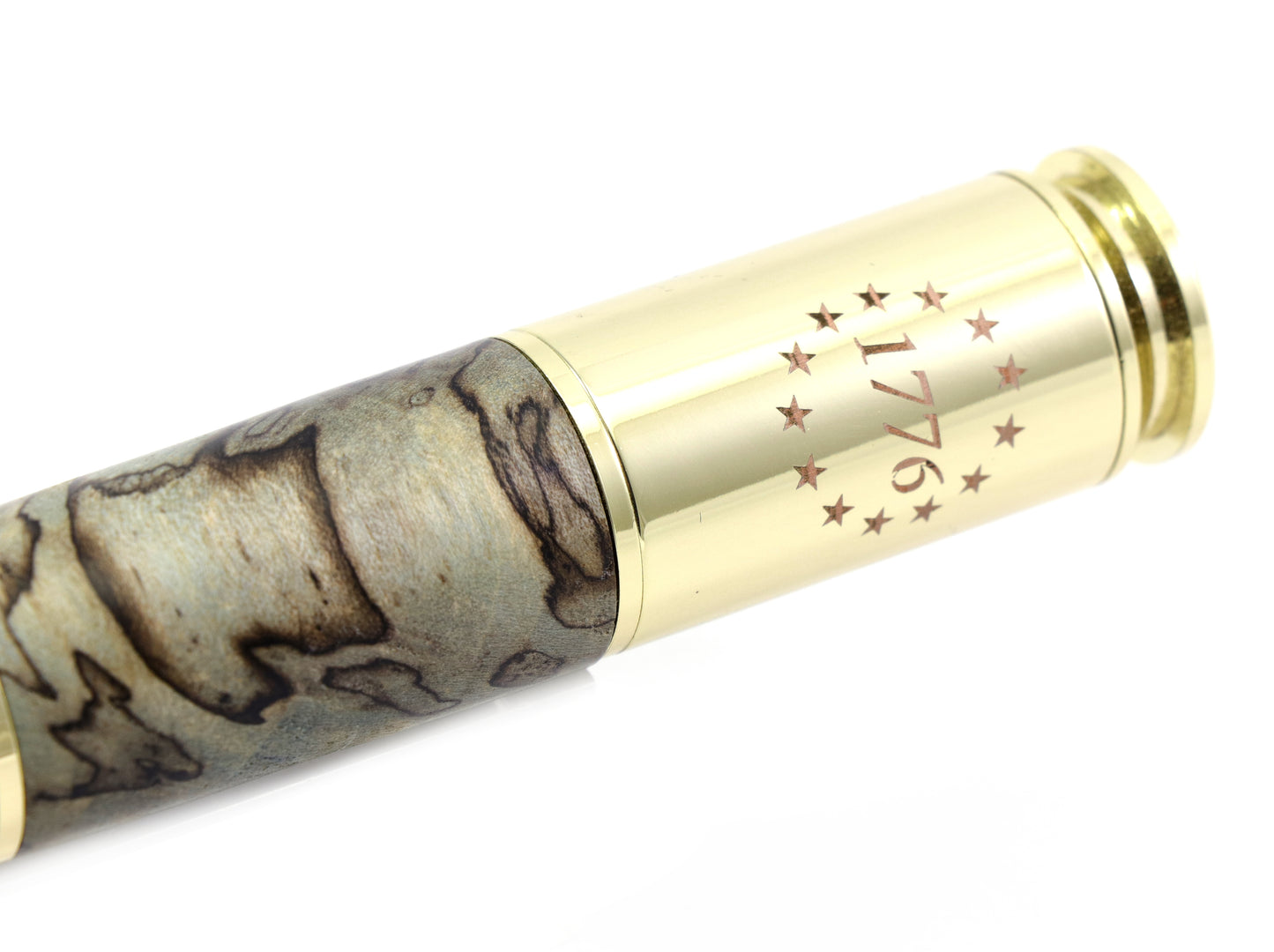 Spalted Wood Large Bolt Action Bullet Pen