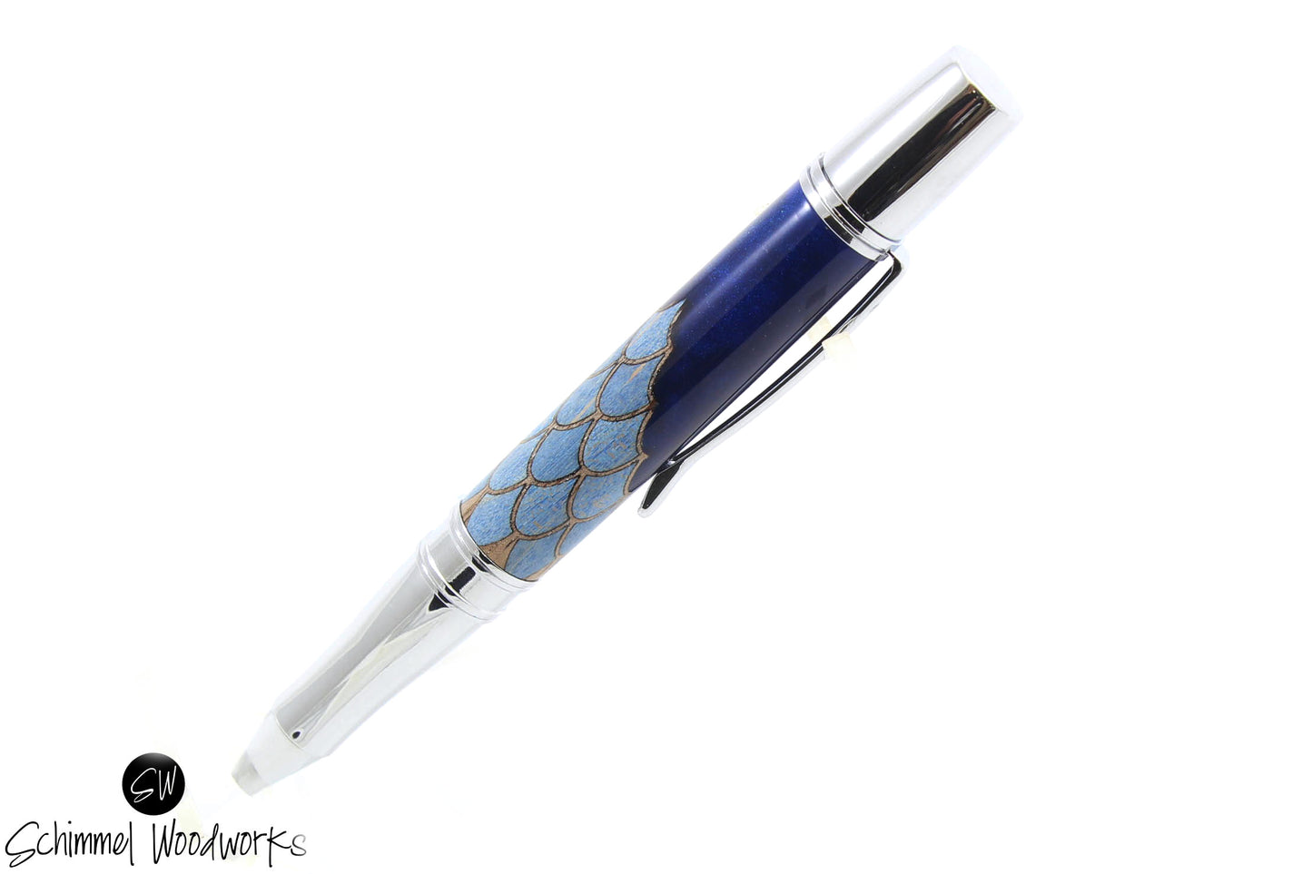 Blue Mermaid Scale Pen