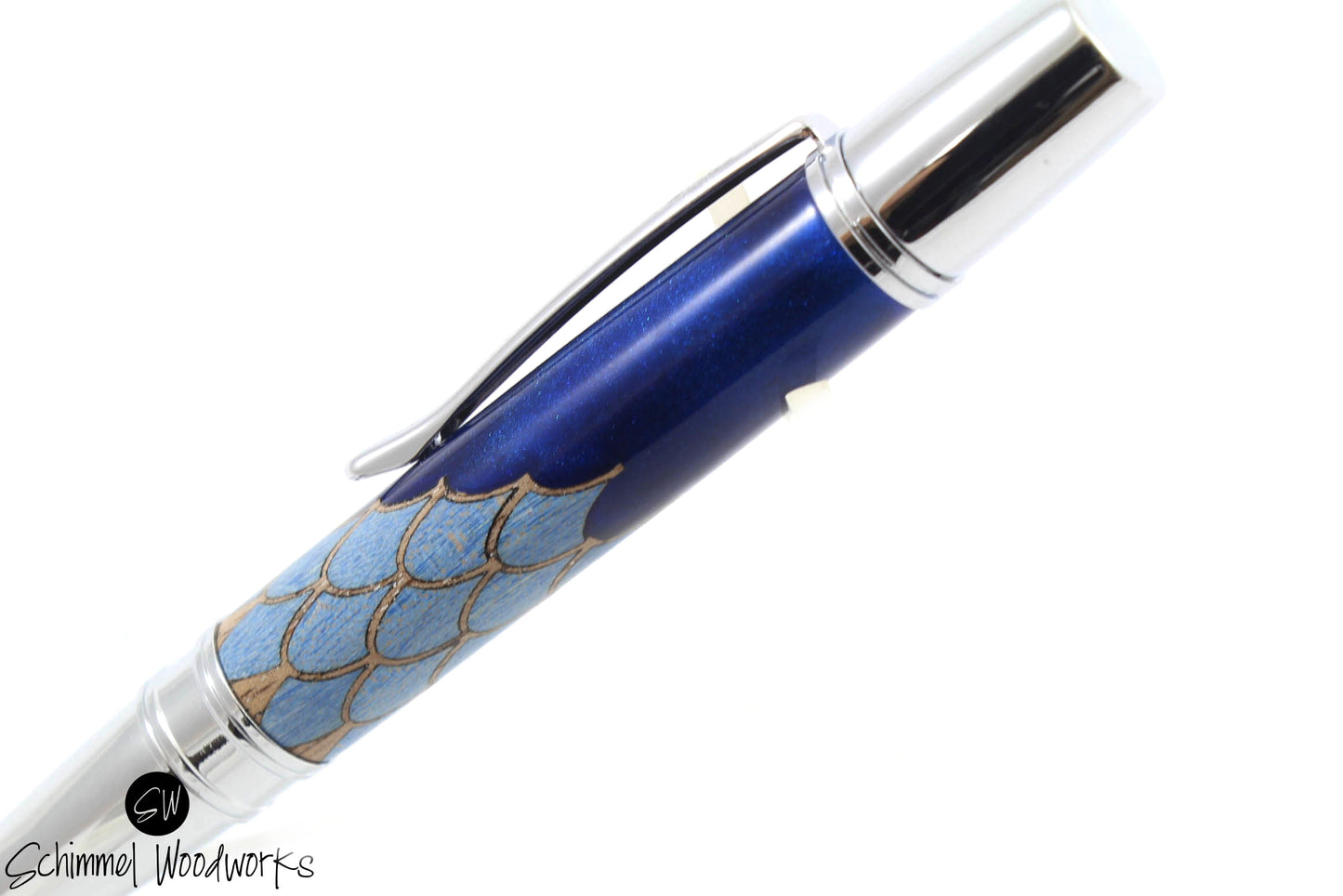 Blue Mermaid Scale Pen