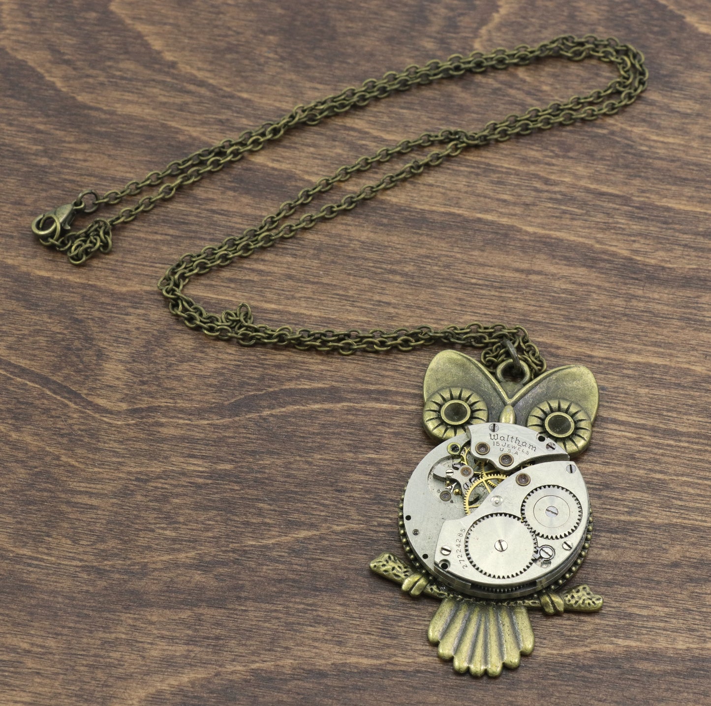Steampunk Owl Necklace