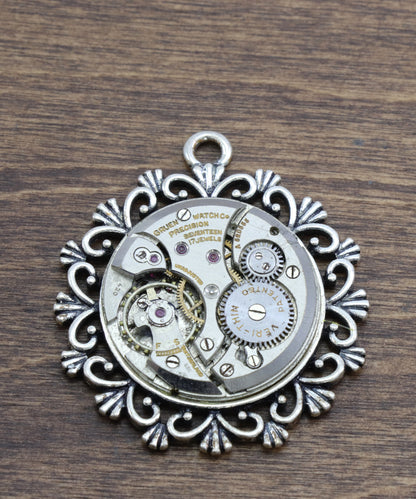 Vintage Watch Parts Necklace