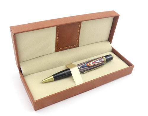 Brown Leather Pen Box