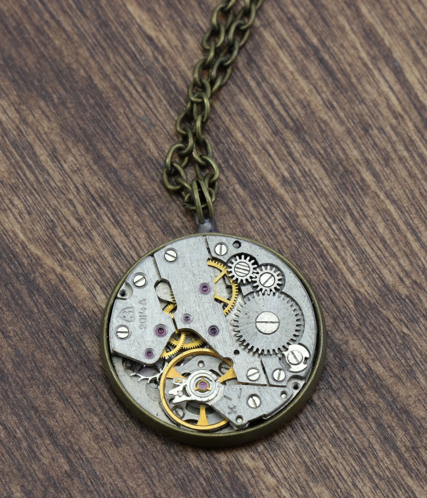 Vintage Watch Parts Necklace
