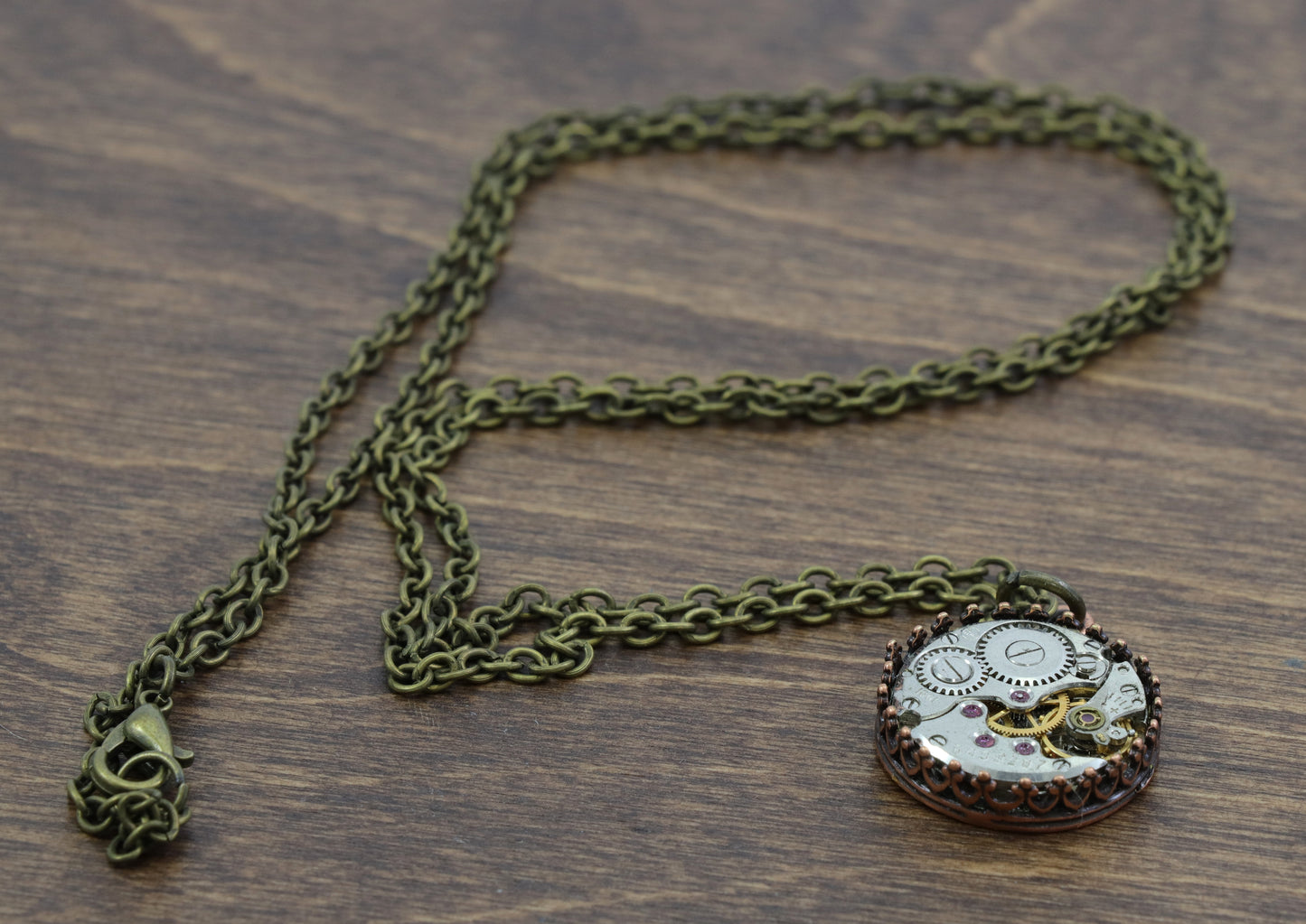 Vintage Watch Parts Necklace