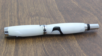 White & Chrome Gentlemen's Pen