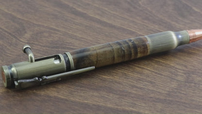 Curly Wood Bullet Pen