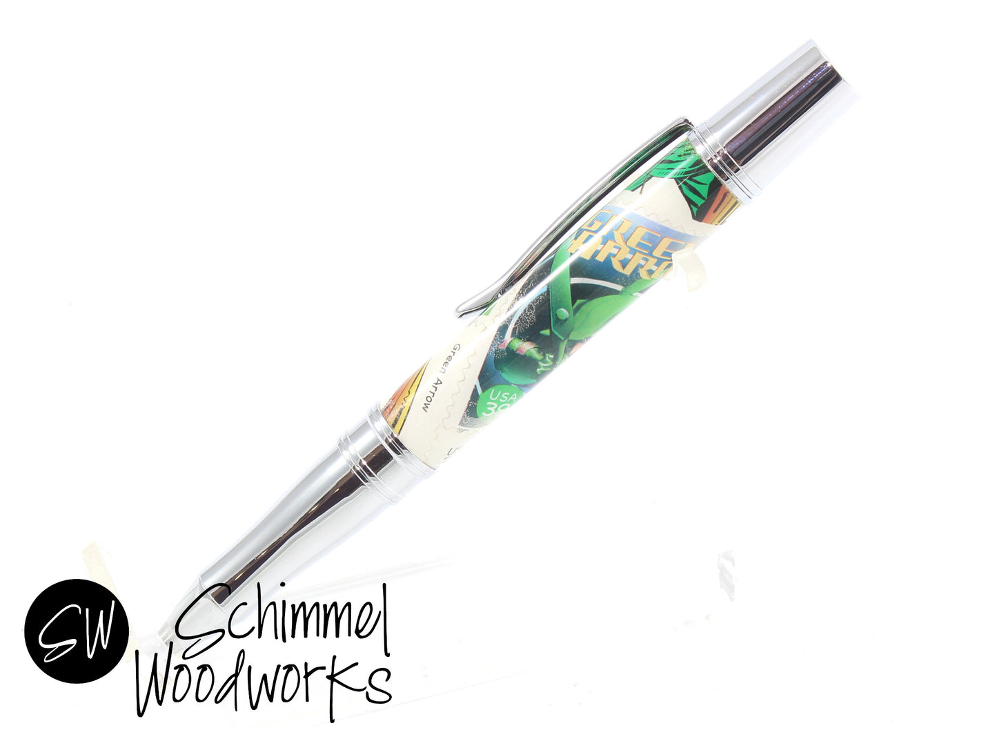 Green Arrow Stamp Pen