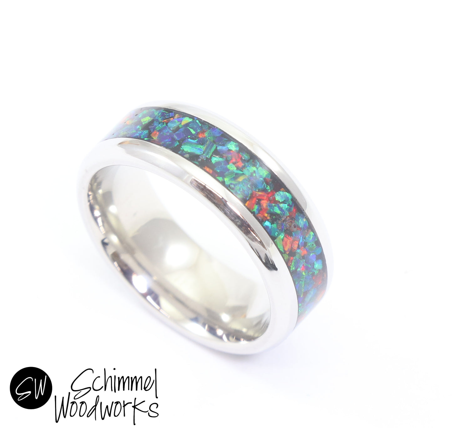 Water & Fire Opal Ring