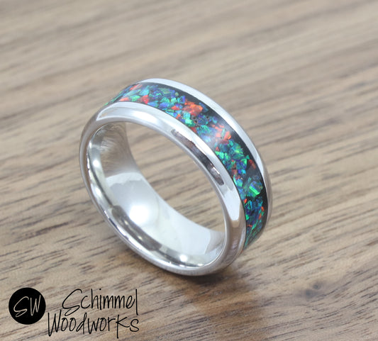 Water & Fire Opal Ring