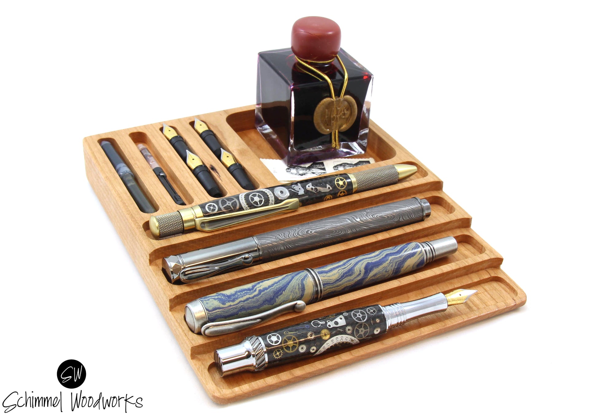 Fountain Pen Tray - fits 4 pens – Schimmel Woodworks