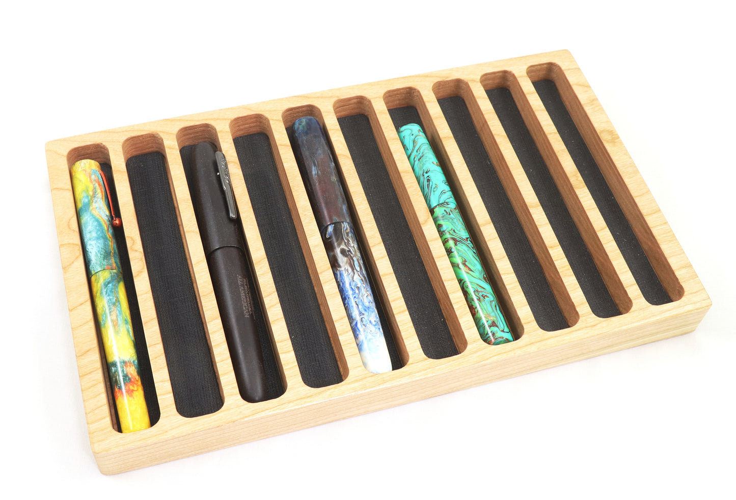 Hardwood Pen Tray - Fits 10 pens