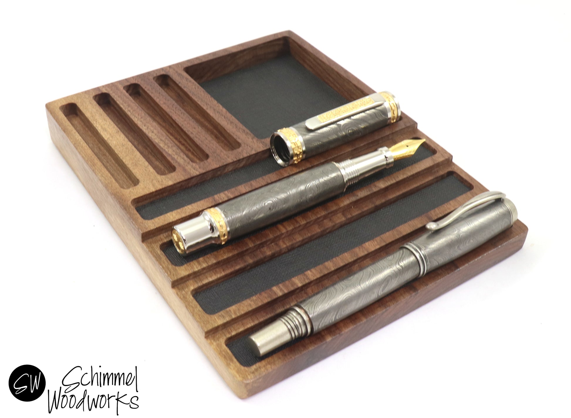 Fancy Pen Gift-Ballpoint Pen Set Wooden Pen Luxury Pens.With Extra 2 Black  Ink,Journaling Pens.Pure Handmade Wooden Ballpoint Pen Display Box.Fancy