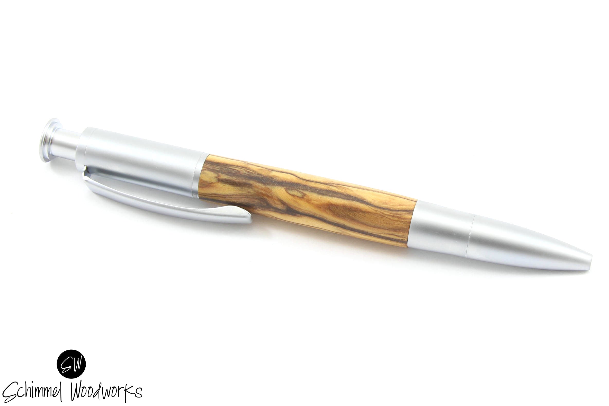 Click order ballpoint pen olive wood