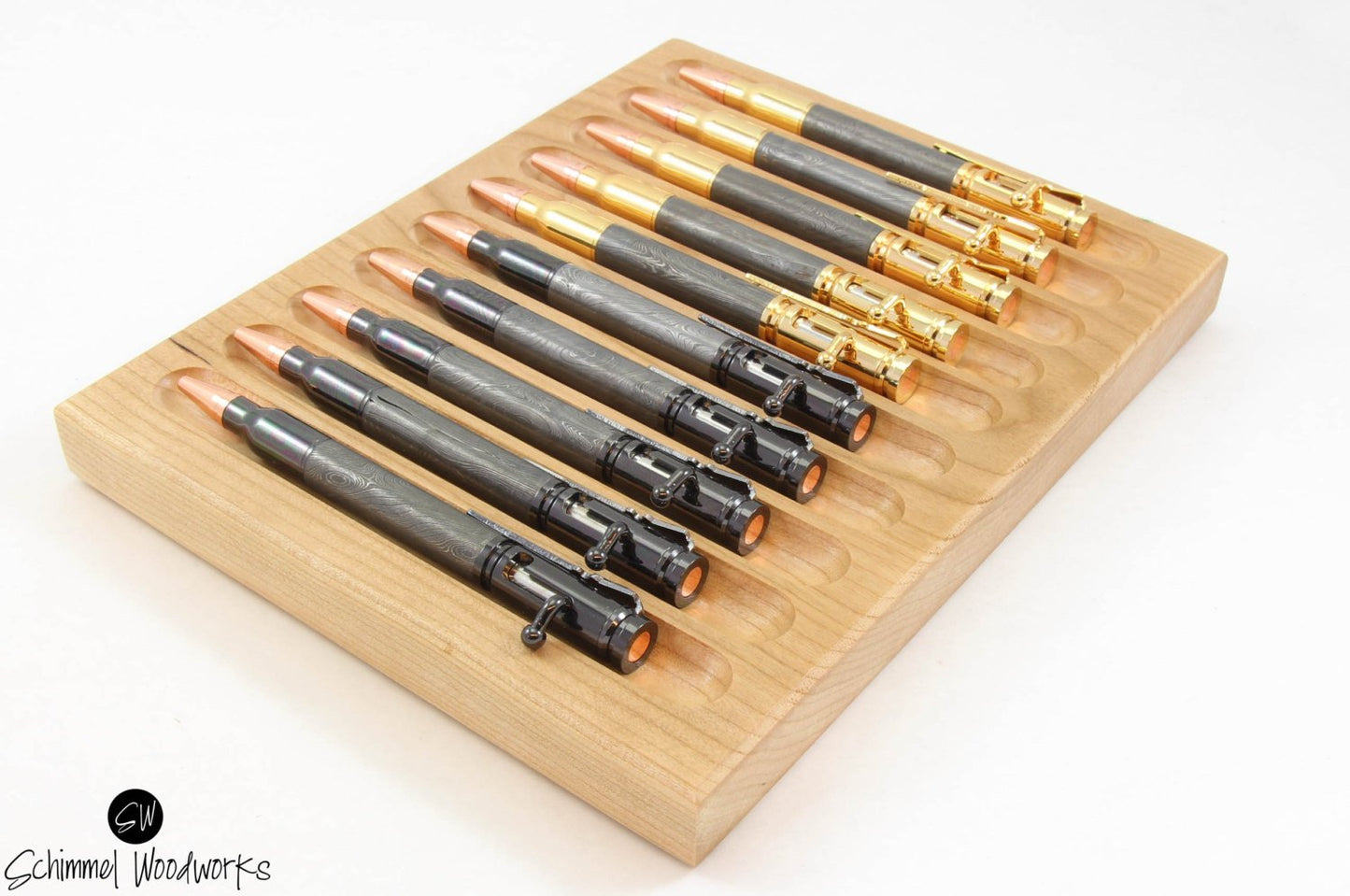 Hardwood Pen Tray - Fits 10 pens